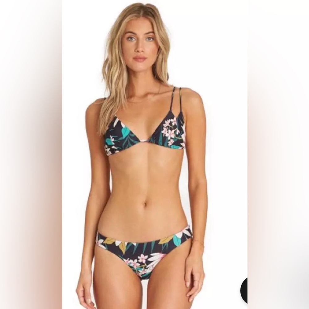 NWT - Billabong After Sunset Bikini Set - Triangle Bikini Top & Lowrider Brief